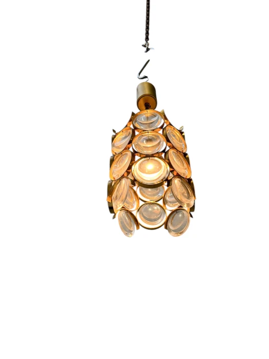 Hollywood Regency Pendant Lamp by Gaetano Sciolari for Palwa Germany, 1970s